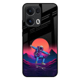 Retro Astronaut Oppo Reno13 Pro 5G Glass Back Cover Online