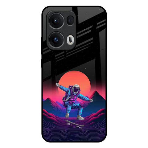 Retro Astronaut Oppo Reno13 Pro 5G Glass Back Cover Online