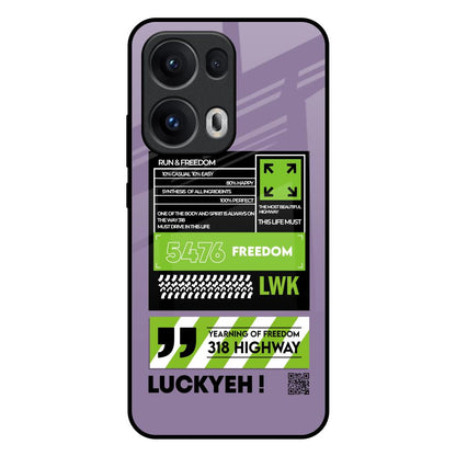 Run & Freedom Oppo Reno13 Pro 5G Glass Back Cover Online