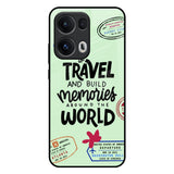 Travel Stamps Oppo Reno13 Pro 5G Glass Back Cover Online