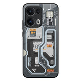 Retro Futuristic Oppo Reno13 Pro 5G Glass Back Cover Online