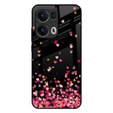 Heart Rain Fall Oppo Reno13 Pro 5G Glass Back Cover Online