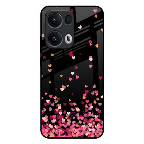 Heart Rain Fall Oppo Reno13 Pro 5G Glass Back Cover Online