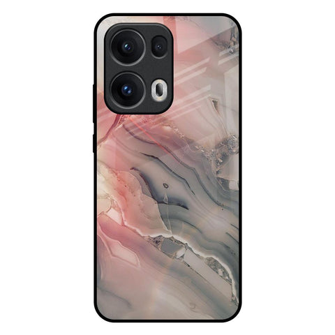 Pink And Grey Marble Oppo Reno13 Pro 5G Glass Back Cover Online