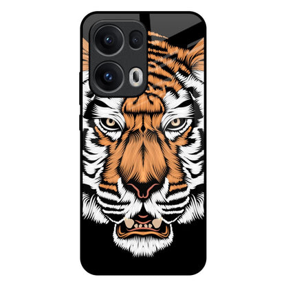 Angry Tiger Oppo Reno13 Pro 5G Glass Back Cover Online