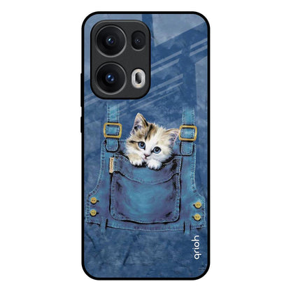 Kitty In Pocket Oppo Reno13 Pro 5G Glass Back Cover Online