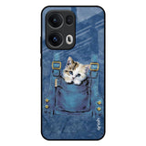Kitty In Pocket Oppo Reno13 Pro 5G Glass Back Cover Online