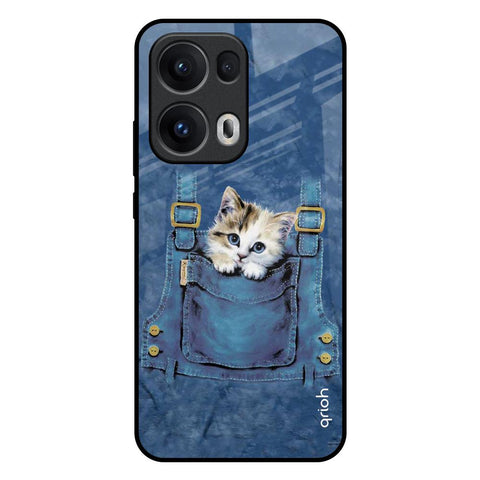 Kitty In Pocket Oppo Reno13 Pro 5G Glass Back Cover Online