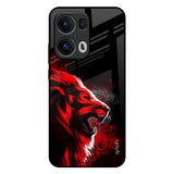 Red Angry Lion Oppo Reno13 Pro 5G Glass Back Cover Online
