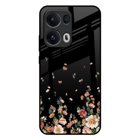 Floating Floral Print Oppo Reno13 Pro 5G Glass Back Cover Online