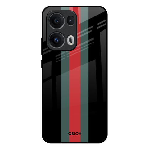 Vertical Stripes Oppo Reno13 Pro 5G Glass Back Cover Online