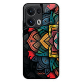 Retro Gorgeous Flower Oppo Reno13 Pro 5G Glass Back Cover Online