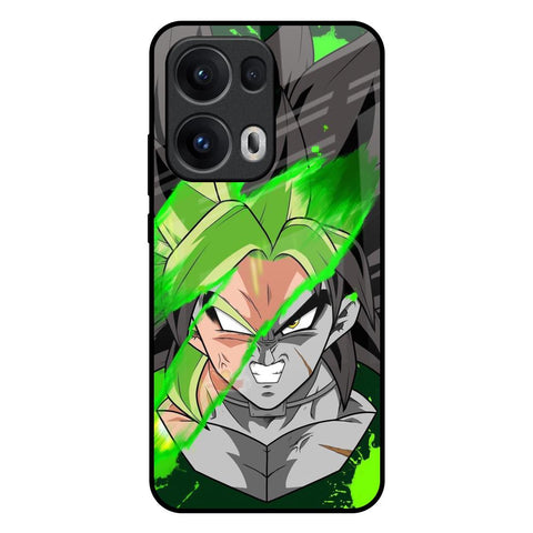 Anime Green Splash Oppo Reno13 Pro 5G Glass Back Cover Online
