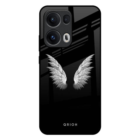 White Angel Wings Oppo Reno13 Pro 5G Glass Back Cover Online