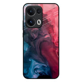 Blue & Red Smoke Oppo Reno13 Pro 5G Glass Back Cover Online