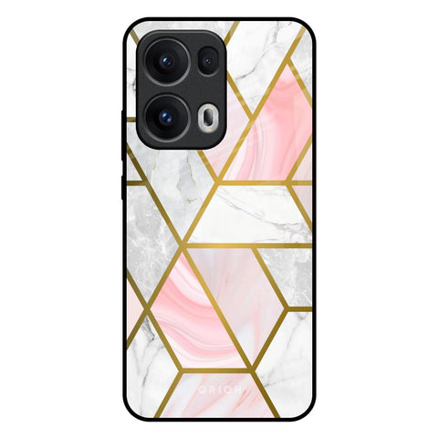 Geometrical Marble Oppo Reno13 Pro 5G Glass Back Cover Online