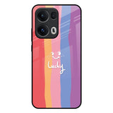 Lucky Abstract Oppo Reno13 Pro 5G Glass Back Cover Online