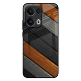 Tri Color Wood Oppo Reno13 Pro 5G Glass Back Cover Online