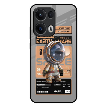 Space Ticket Oppo Reno13 Pro 5G Glass Back Cover Online