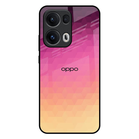 Geometric Pink Diamond Oppo Reno13 Pro 5G Glass Back Cover Online