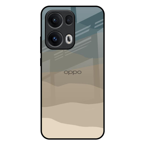 Abstract Mountain Pattern Oppo Reno13 Pro 5G Glass Back Cover Online