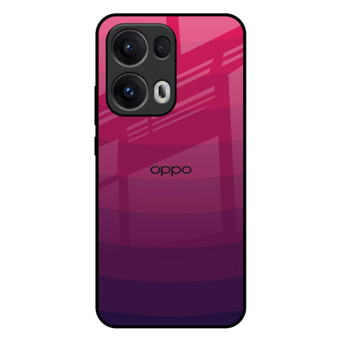 Wavy Pink Pattern Oppo Reno13 Pro 5G Glass Back Cover Online