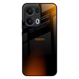 Orange Black Fusion Oppo Reno13 Pro 5G Glass Back Cover Online