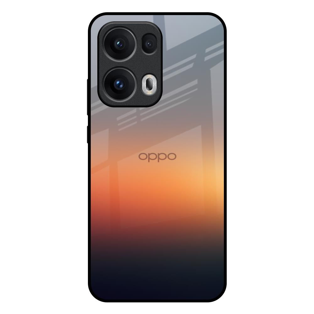 Aesthetic Orange Oppo Reno13 Pro 5G Glass Back Cover Online