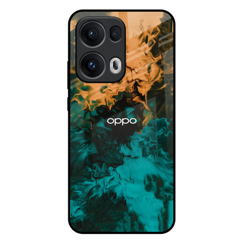 Watercolor Wave Oppo Reno13 Pro 5G Glass Back Cover Online