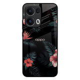 Tropical Art Flower Oppo Reno13 Pro 5G Glass Back Cover Online