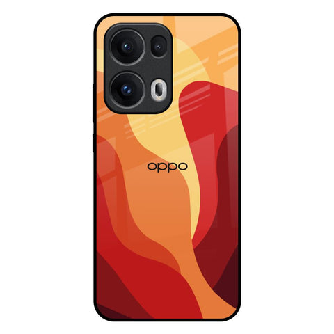 Magma Color Pattern Oppo Reno13 Pro 5G Glass Back Cover Online