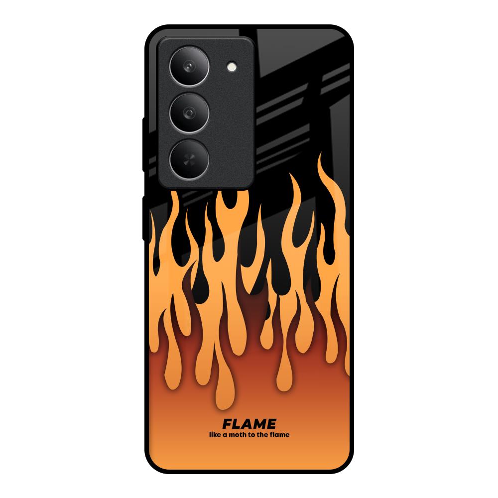 Fire Flame Realme 14x 5G Glass Back Cover Online