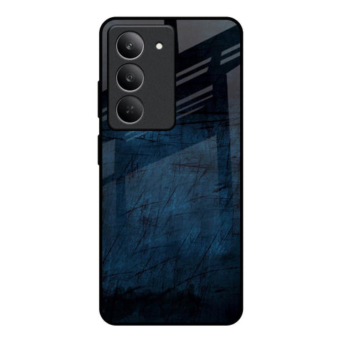 Dark Blue Grunge Realme 14x 5G Glass Back Cover Online
