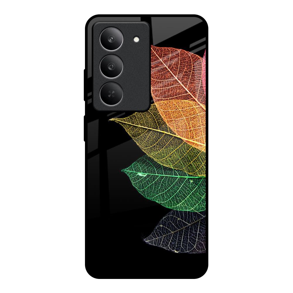 Colorful Leaves Realme 14x 5G Glass Back Cover Online