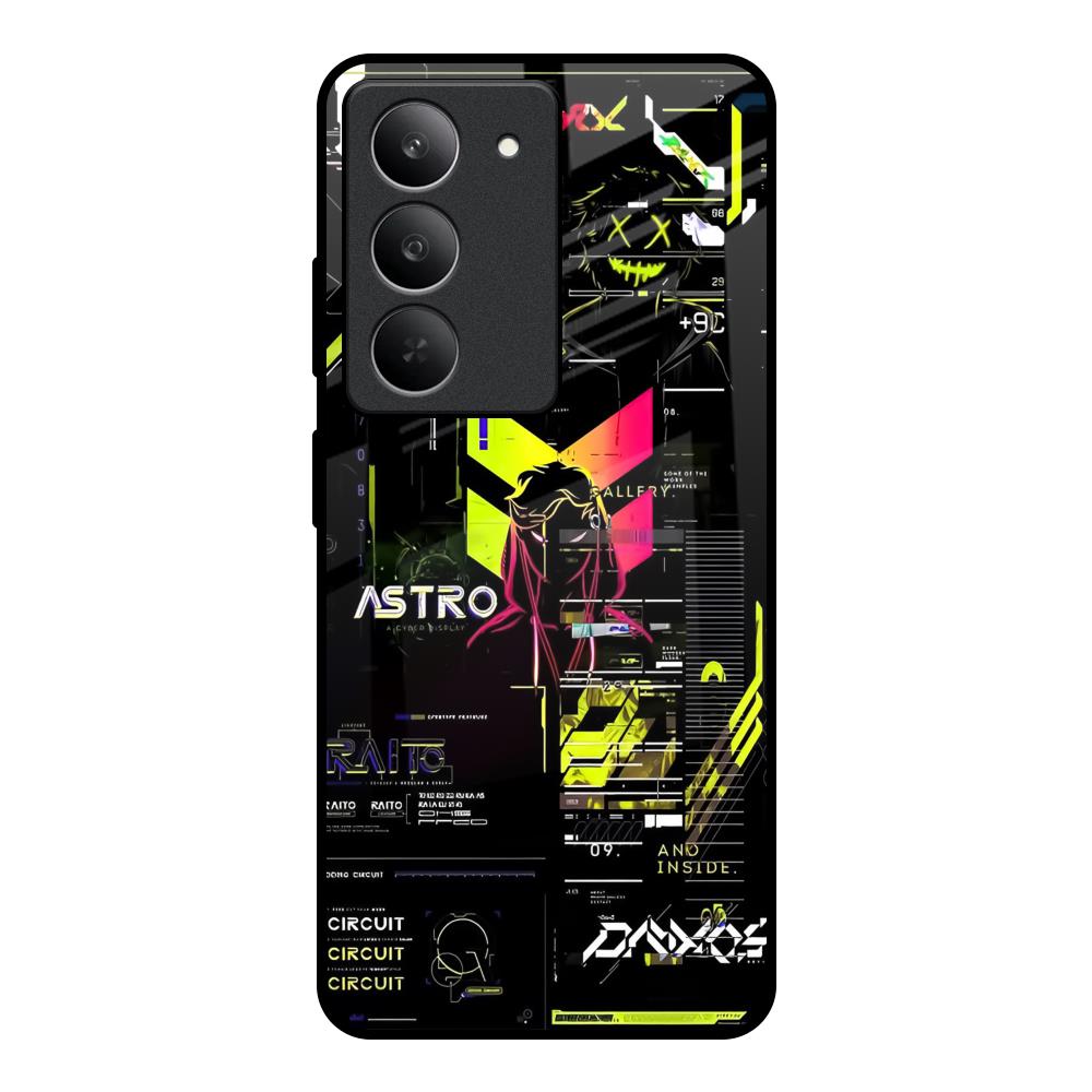 Astro Glitch Realme 14x 5G Glass Back Cover Online