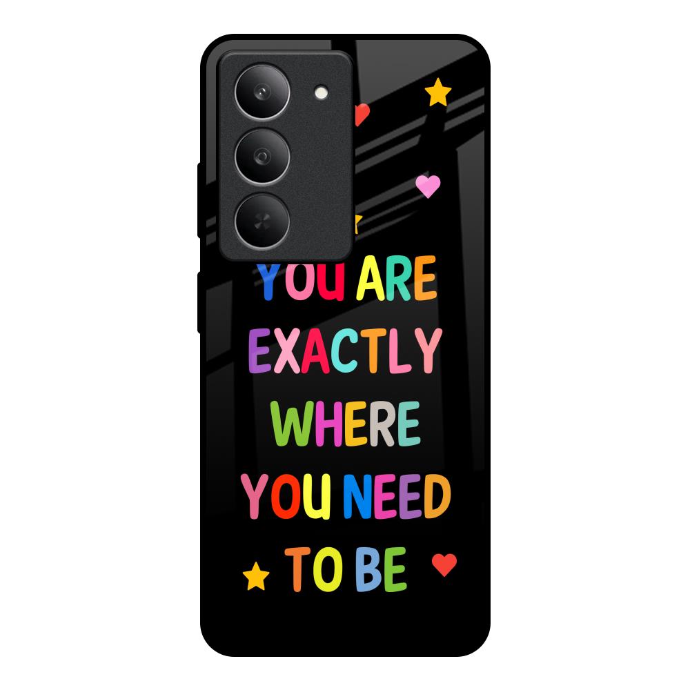 Magical Words Realme 14x 5G Glass Back Cover Online