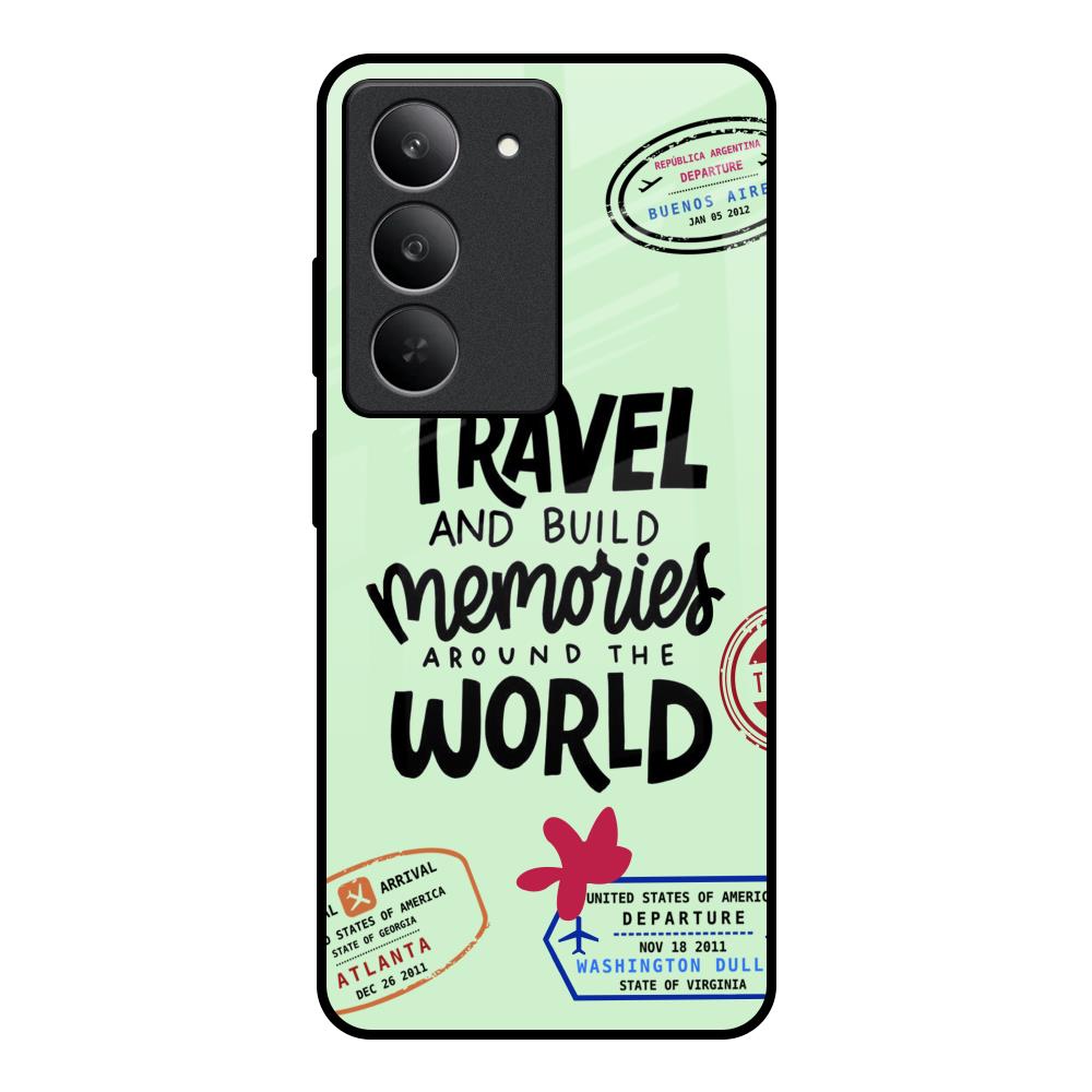 Travel Stamps Realme 14x 5G Glass Back Cover Online