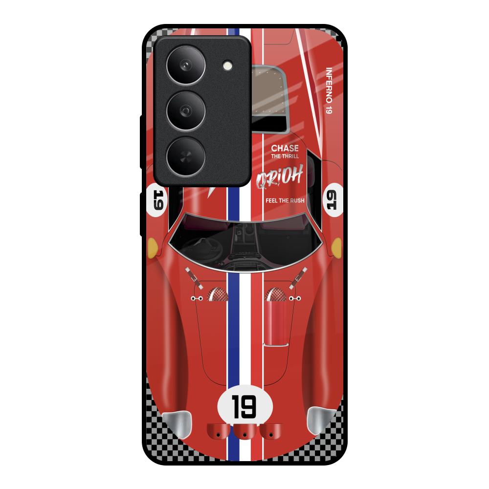 Racing Vintage Realme 14x 5G Glass Back Cover Online