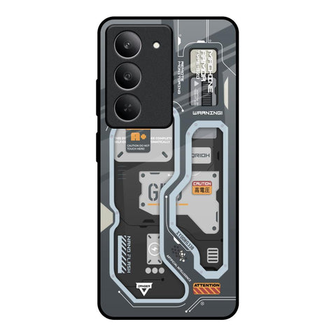 Retro Futuristic Realme 14x 5G Glass Back Cover Online