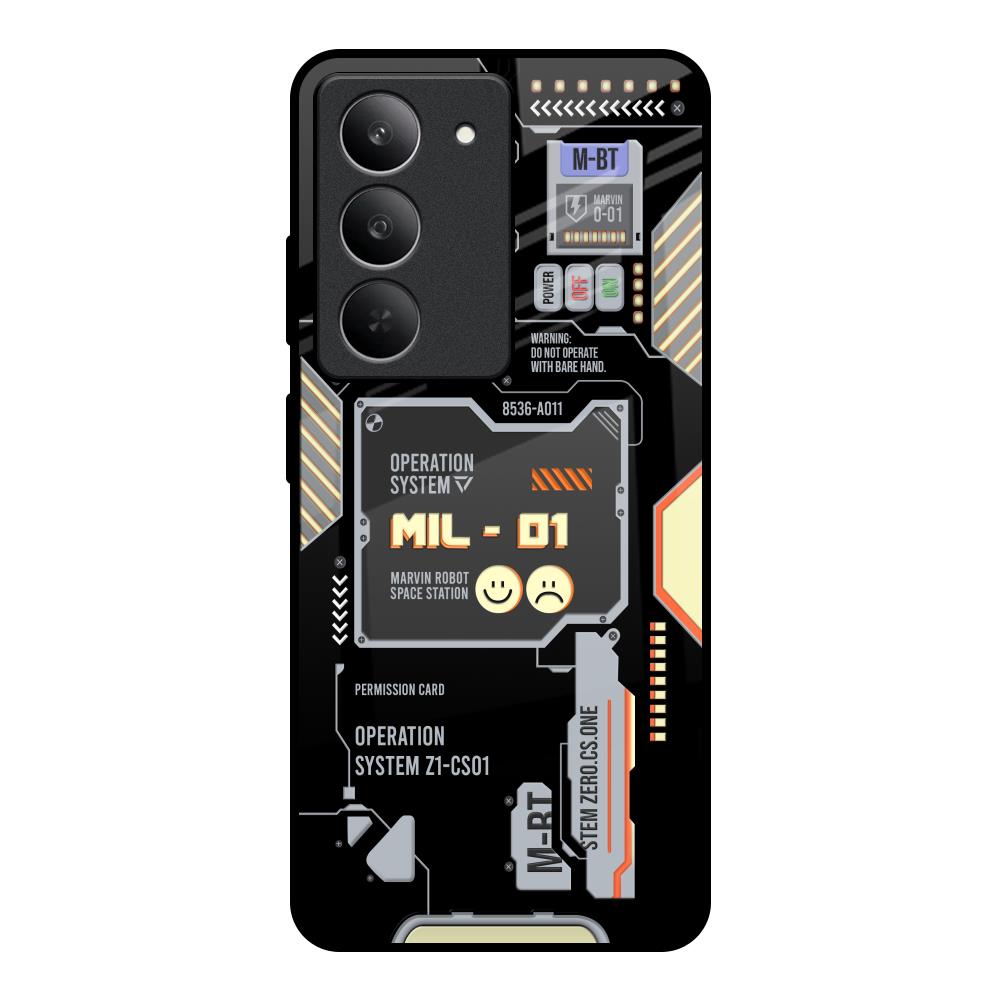 Exposed Parts Realme 14x 5G Glass Back Cover Online