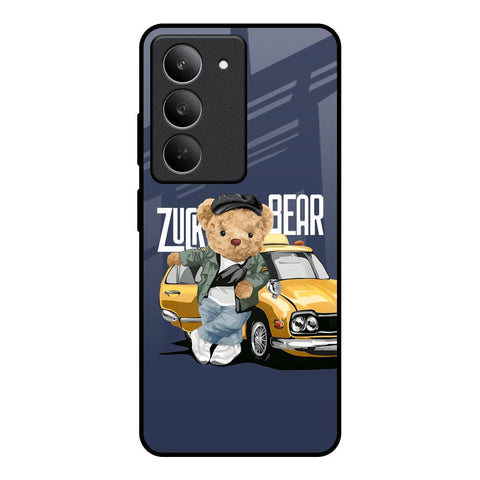 Adventurous Bear Realme 14x 5G Glass Back Cover Online