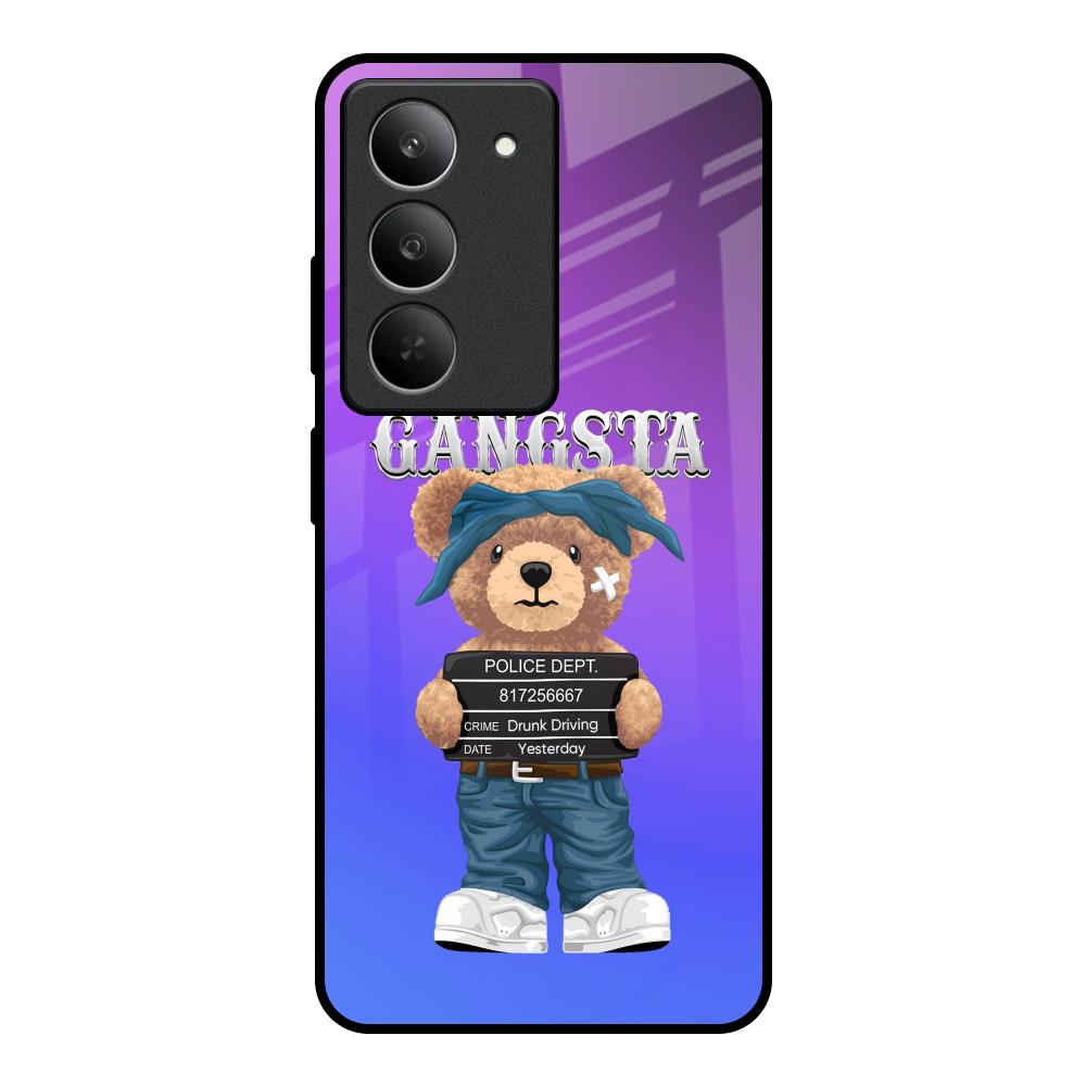 Gangsta Bear Realme 14x 5G Glass Back Cover Online