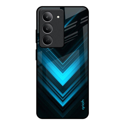 Vertical Blue Arrow Realme 14x 5G Glass Back Cover Online