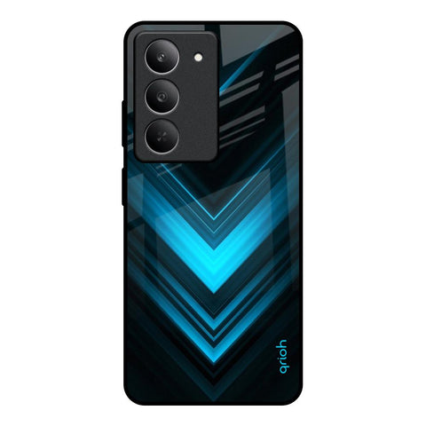 Vertical Blue Arrow Realme 14x 5G Glass Back Cover Online