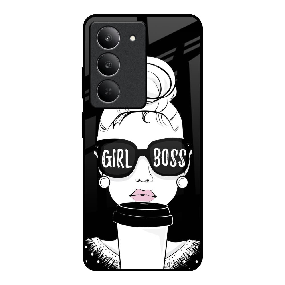 Girl Boss Realme 14x 5G Glass Back Cover Online