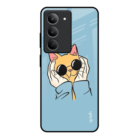 Adorable Cute Kitty Realme 14x 5G Glass Back Cover Online