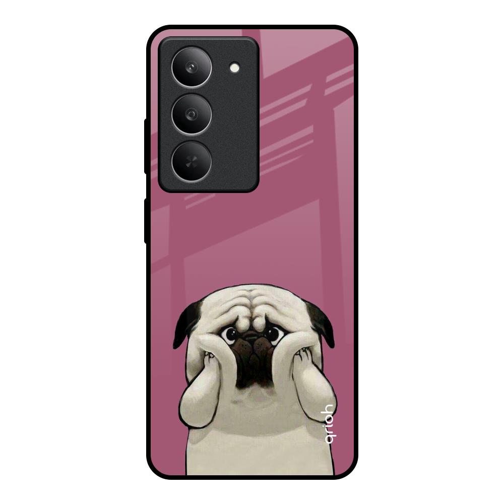 Funny Pug Face Realme 14x 5G Glass Back Cover Online