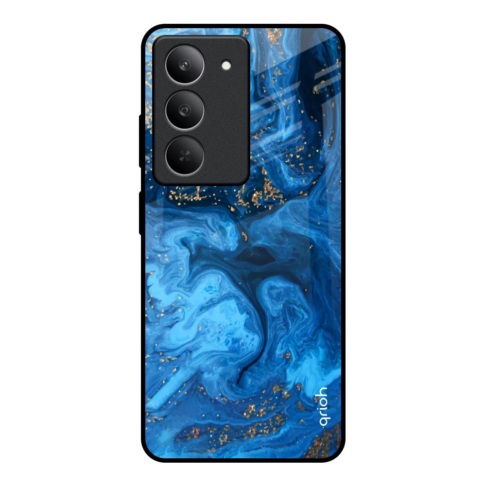 Gold Sprinkle Realme 14x 5G Glass Back Cover Online