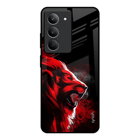 Red Angry Lion Realme 14x 5G Glass Back Cover Online