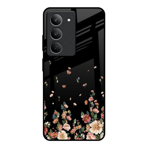 Floating Floral Print Realme 14x 5G Glass Back Cover Online